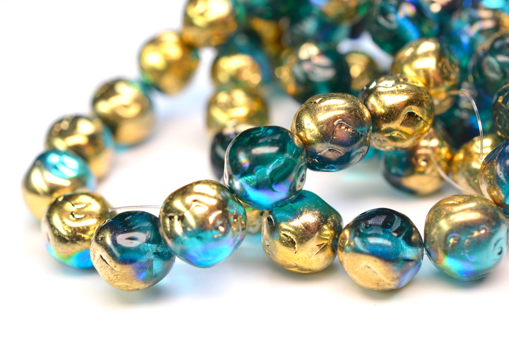 Czech Glass Rosebud Beads