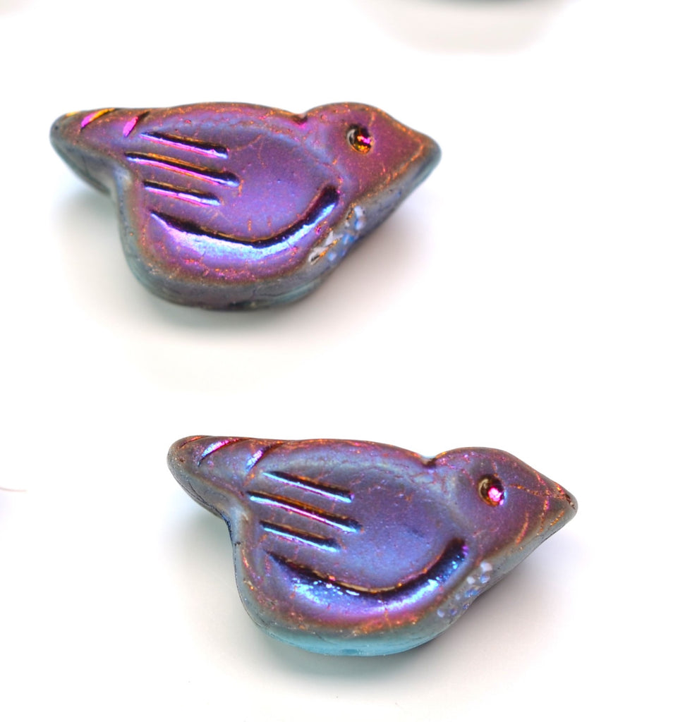 Czech Glass Bird Beads