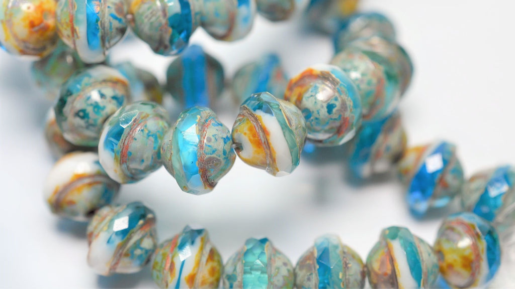 Czech Glass Saturn Beads